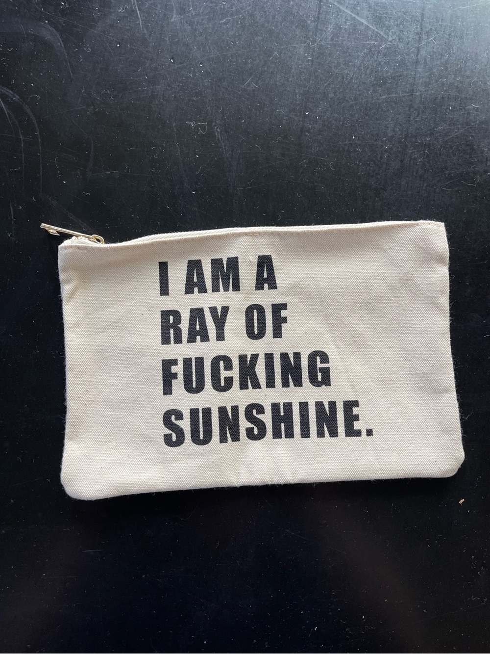 "I Am A Ray Of Fucking Sunshine" Canvas Pouch